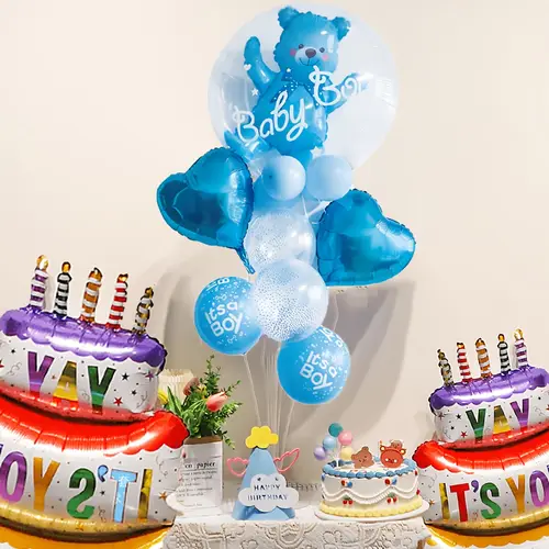 party balloons 11pcs balloon set for showers girl births 12 sets