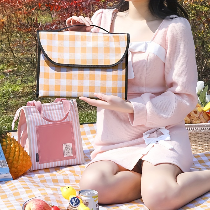 

1pc Classic Plaid Picnic Mat, For Outdoor Camping Beach