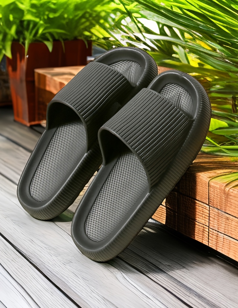 Women'S Solid Color EVA Slippers, Summer Home Leisure Slippers with EVA Sole, Insole, Upper, Inner Material, Hand Wash Only