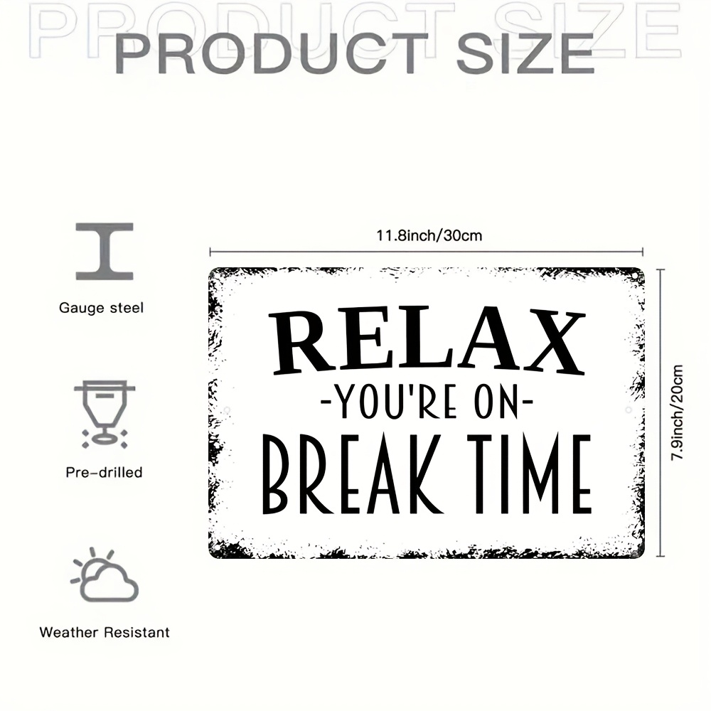 

Decor 1pc " - Time" Aluminum , 11.8x7.9inch, Pre-drilled, -, Art For , , Bedroom Decor, & Christmas