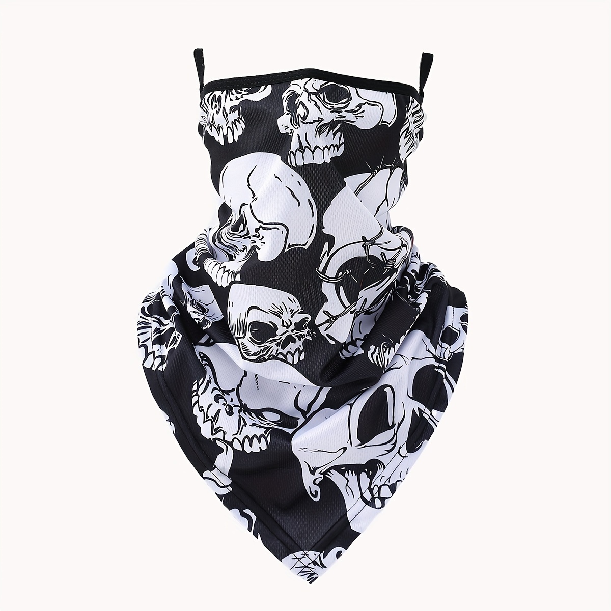 Skull Pattern Sun Uv Protection Face Mask: Windproof Scarf - Temu
