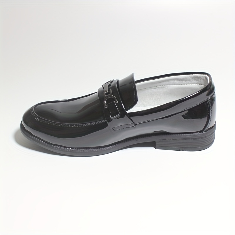 Boys Formal Suit Shoes Wedding Page School Prom Smart Patent Loafers Slip  On Shoes Shoes Boys Breathable