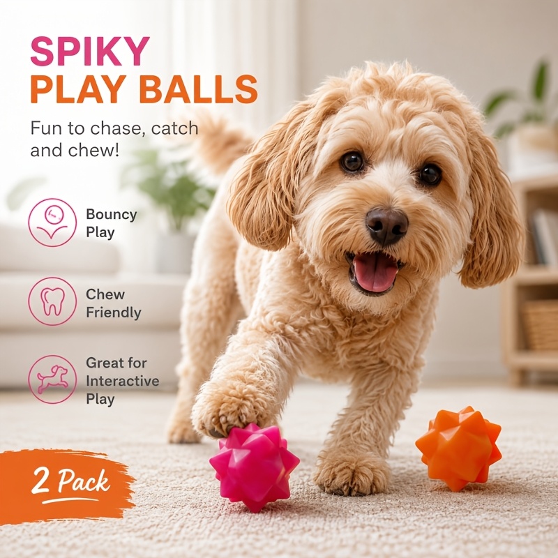 2pcs Pet Dog Chew Sound Toy, Fun Exploding Planet Design