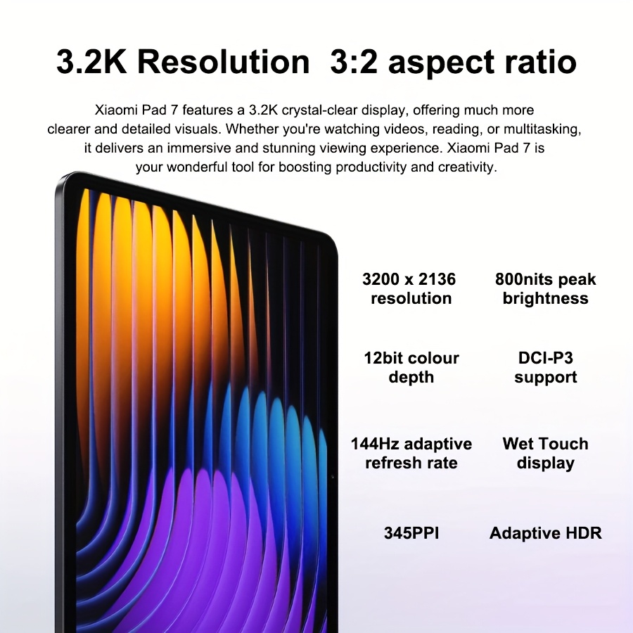 xiaomi pad 7 12gb 256gb 11 2 version 3 2k 144hz - Temu Republic of