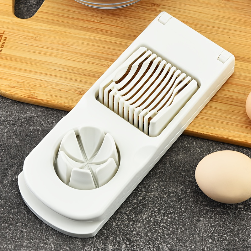 Image of Stainless Steel Fancy Petal-style Egg Slicer, Dual-headed -one Egg And Divider