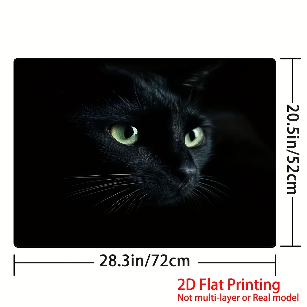 TEMU 1pc, 2d Flat Printing Stove Protection Pad,gas Stove Top Protector And Stove Panel Protector Cat, For Cut At Will, Ideal For Ceramic Stoves,