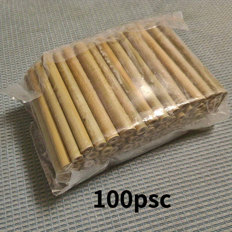 100pcs/set, Length 10cm, Hole Diameter 0.9 - 1.3cm, Interesting And Practical Bee Nesting Tubes, Accessories For Insect Houses And Insect