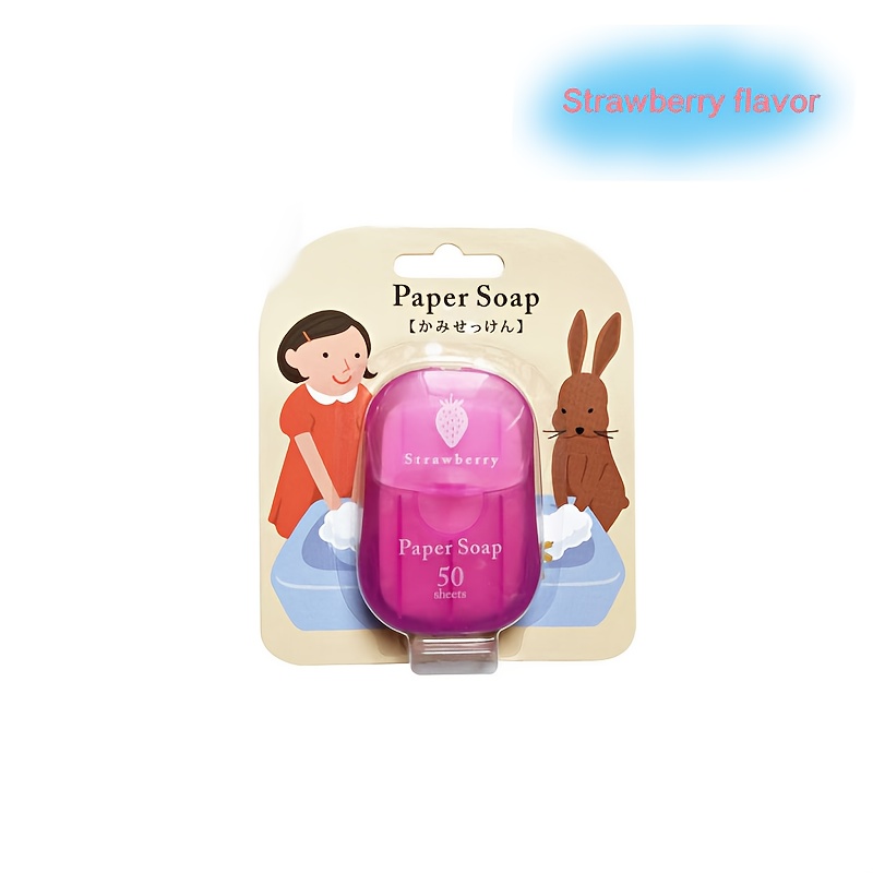 50 Sheets Of Soap Paper Per Box, Convenient For Travel, Outdoors, And Amusement Parks, Soap Paper