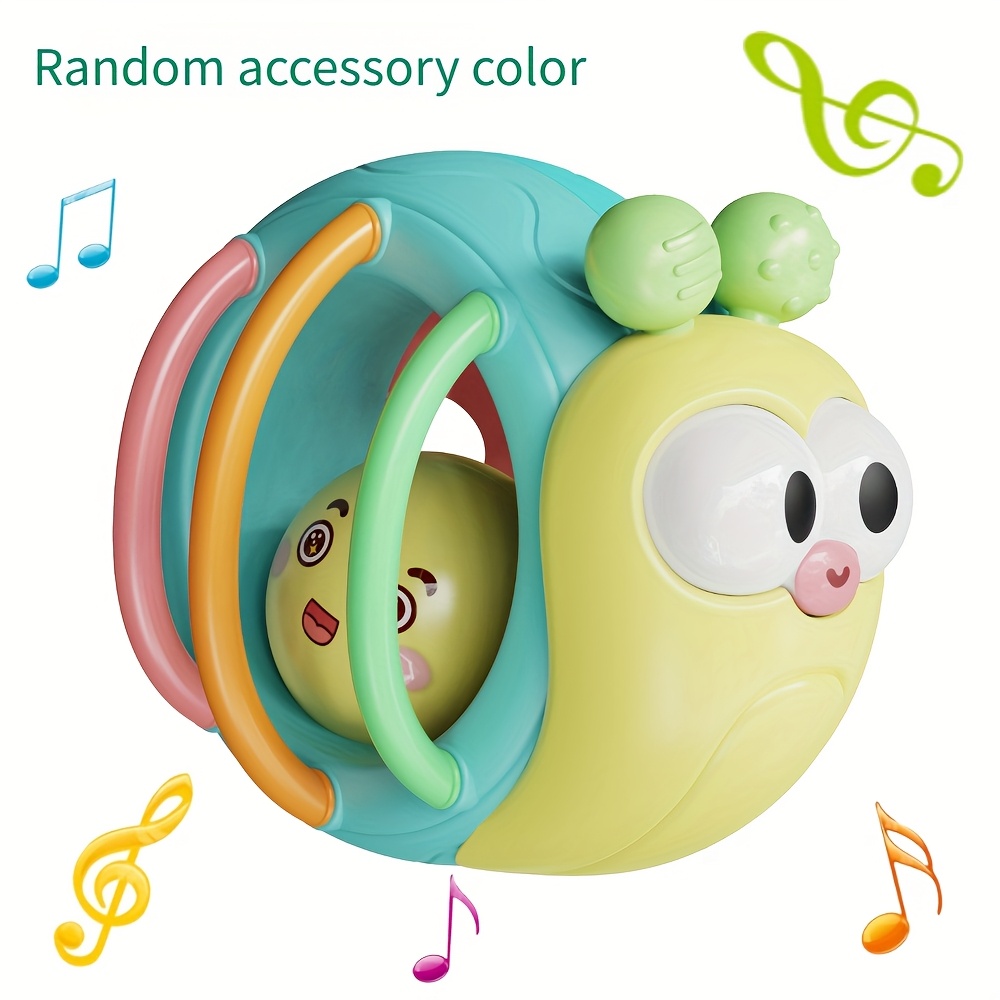 A Snail-shaped Ball Toy For Kids That Makes A Jingling Noise, Ideal For Infants Aged 0-3 Years As A Portable . This Gift Is Perfect For Boys And Girls