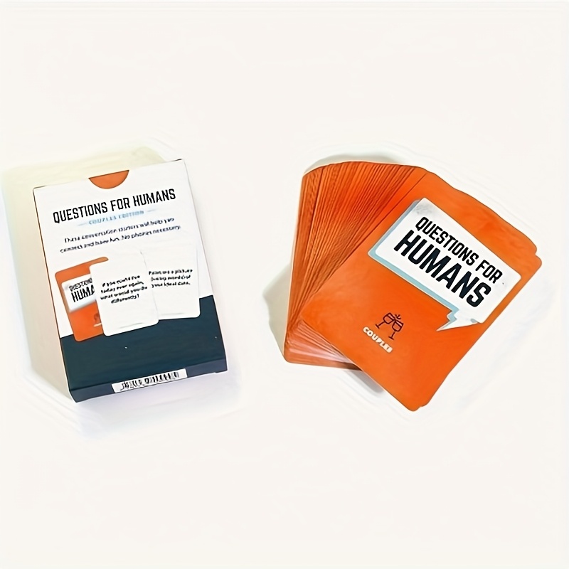 Questions for Humans Couples Cards - Trust & Intimacy Building Game for Relationship Building, Conversation Starter Cards for Couples, Fun Date Nights & Relationship Activities, Interactive Card Game | Durable Card Stock, Card Games for Couples