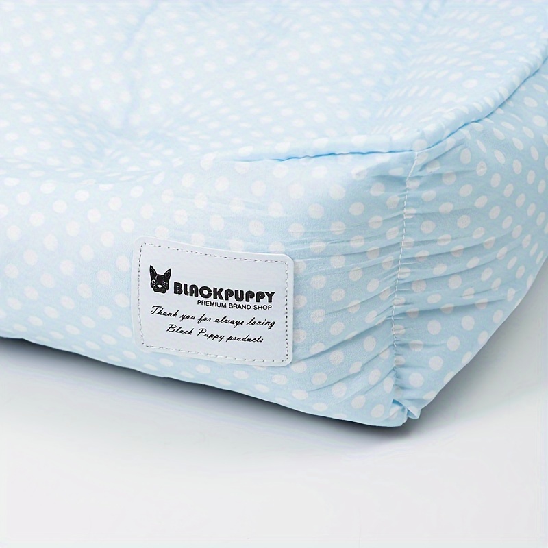1pc korean style pet bed for   checkered   removable washable sleeping mat   for pets Product details 4