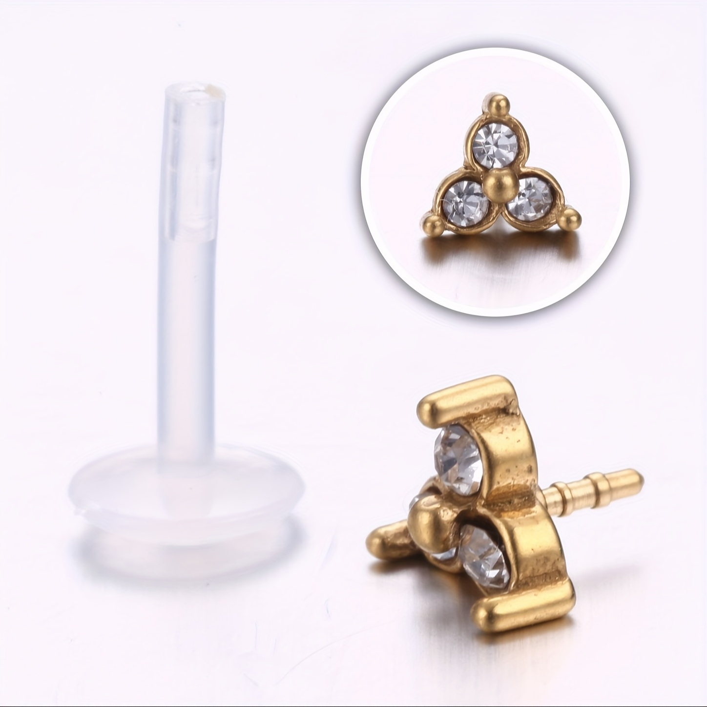 16G Helix Piercing Aus 316L Edelstahl - Ohrring Mit Klarem CZ Stein Für Cartilage & Tragus