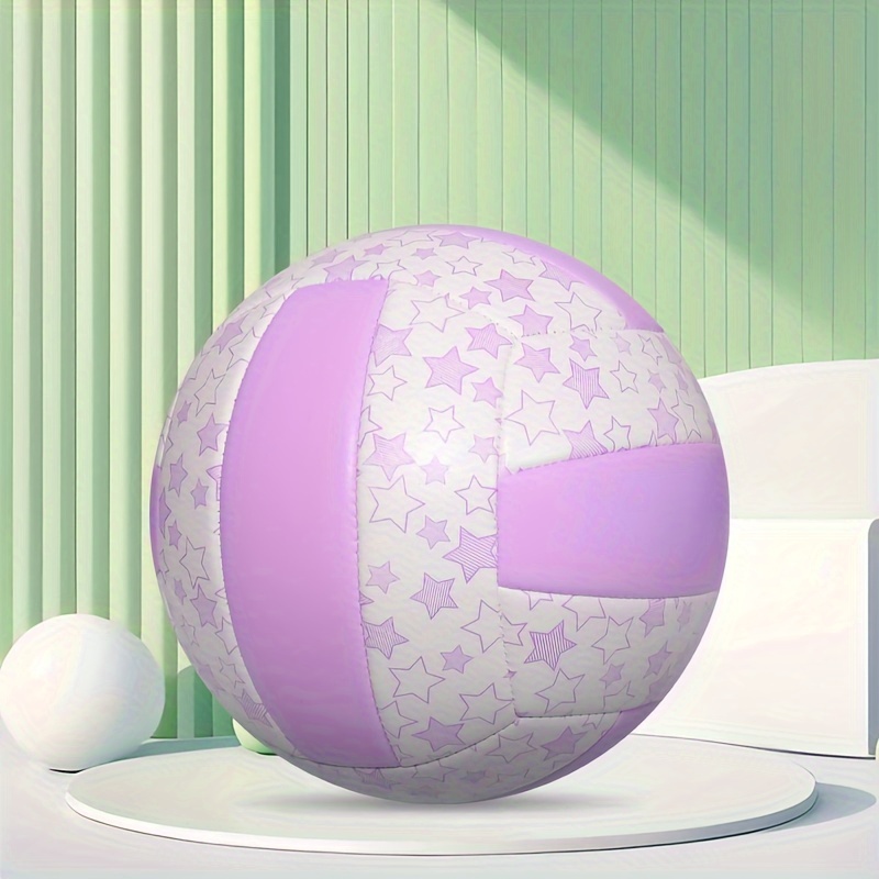 

Adult Pvc Volleyball Pattern - Purple Volleyball, / Official Size And Weight -