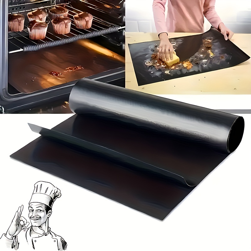 

1/2pcs , Reusable Baking Mats - Electric & Gas Ovens, Toasters, And Grills - Kitchen For Outdoor Bbqs & Cooking