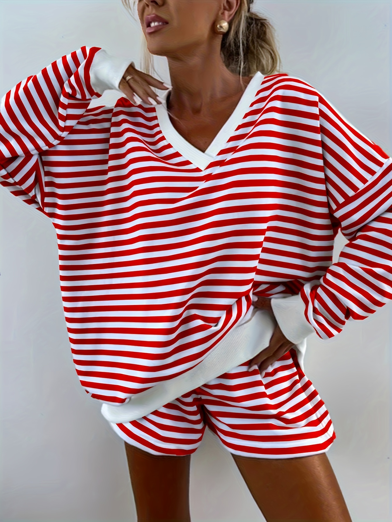 Wyeysyt Women' s Fluffy Pajamas Set Winter Warm Fleece