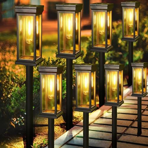 solar powered led lights automatic on off plastic construction suitable for and