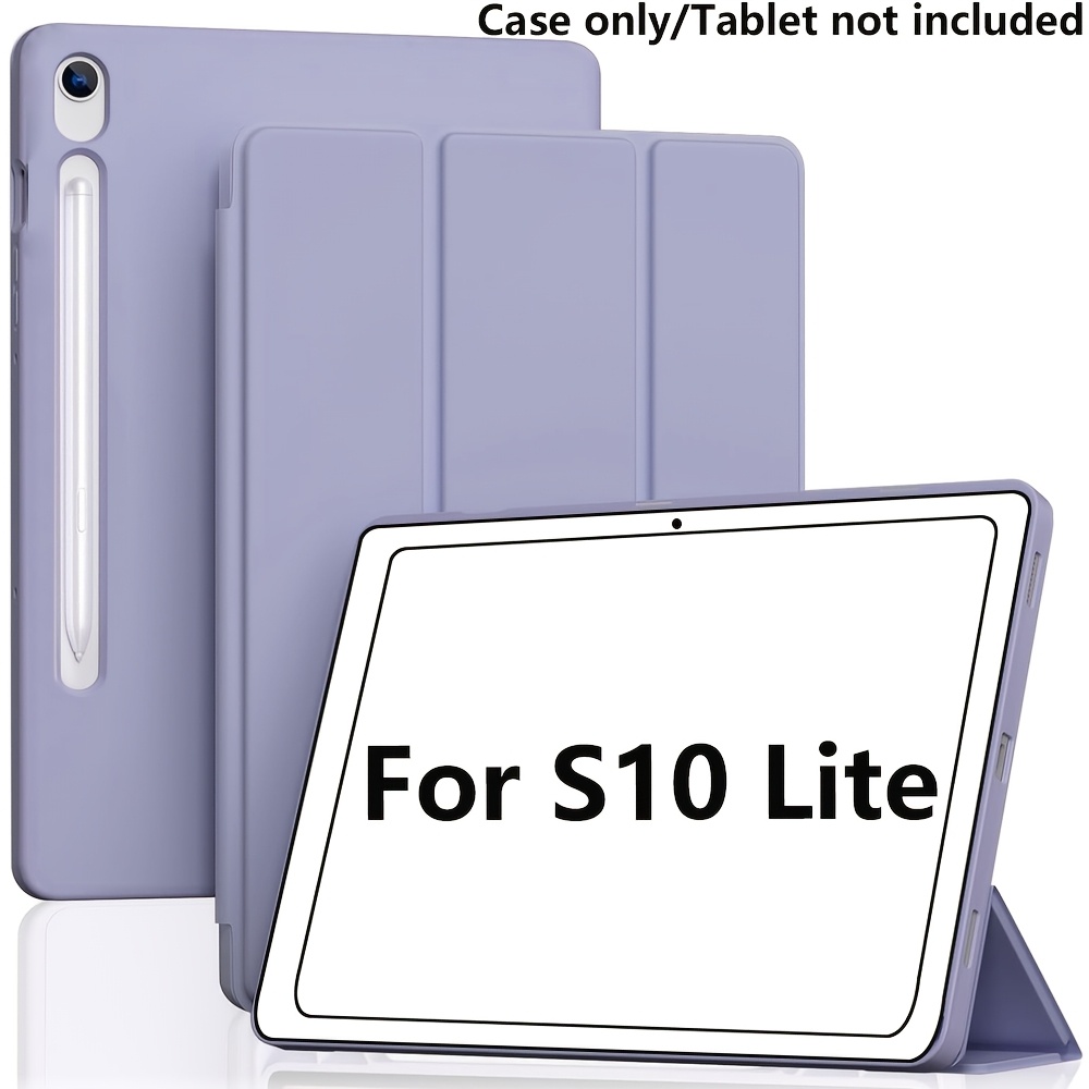 TEMU For Tablet S10 Lite 2025/s10 Fe/s9 Fe/s9 Case With (auto Wake/sleep) Trifold Stand & Pencil Holder - Soft Tpu Case Compatible For S10 Lite