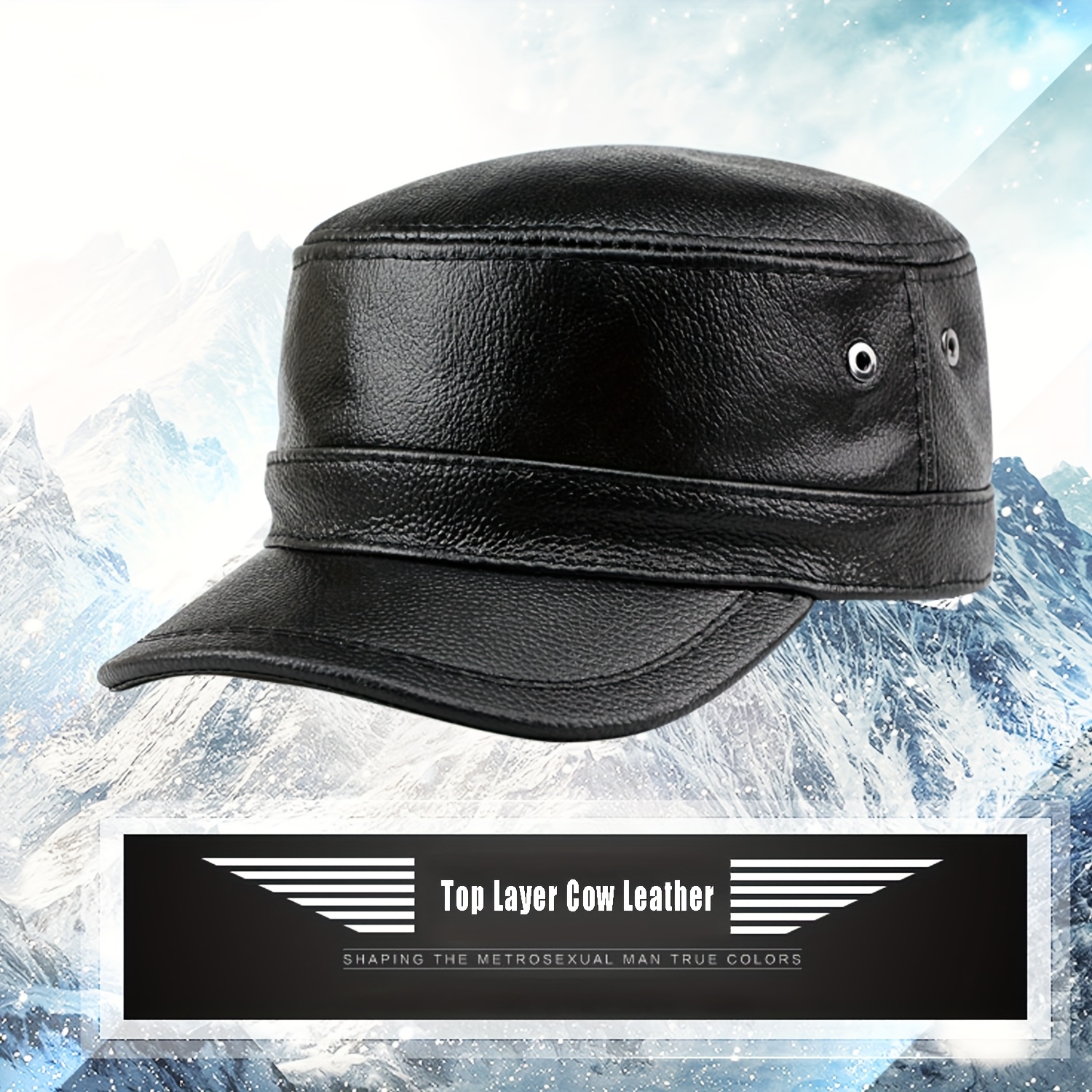 LAYER-0 FW17-18 Horse Reverse Leather Hat LAYER-0 Leather Hat