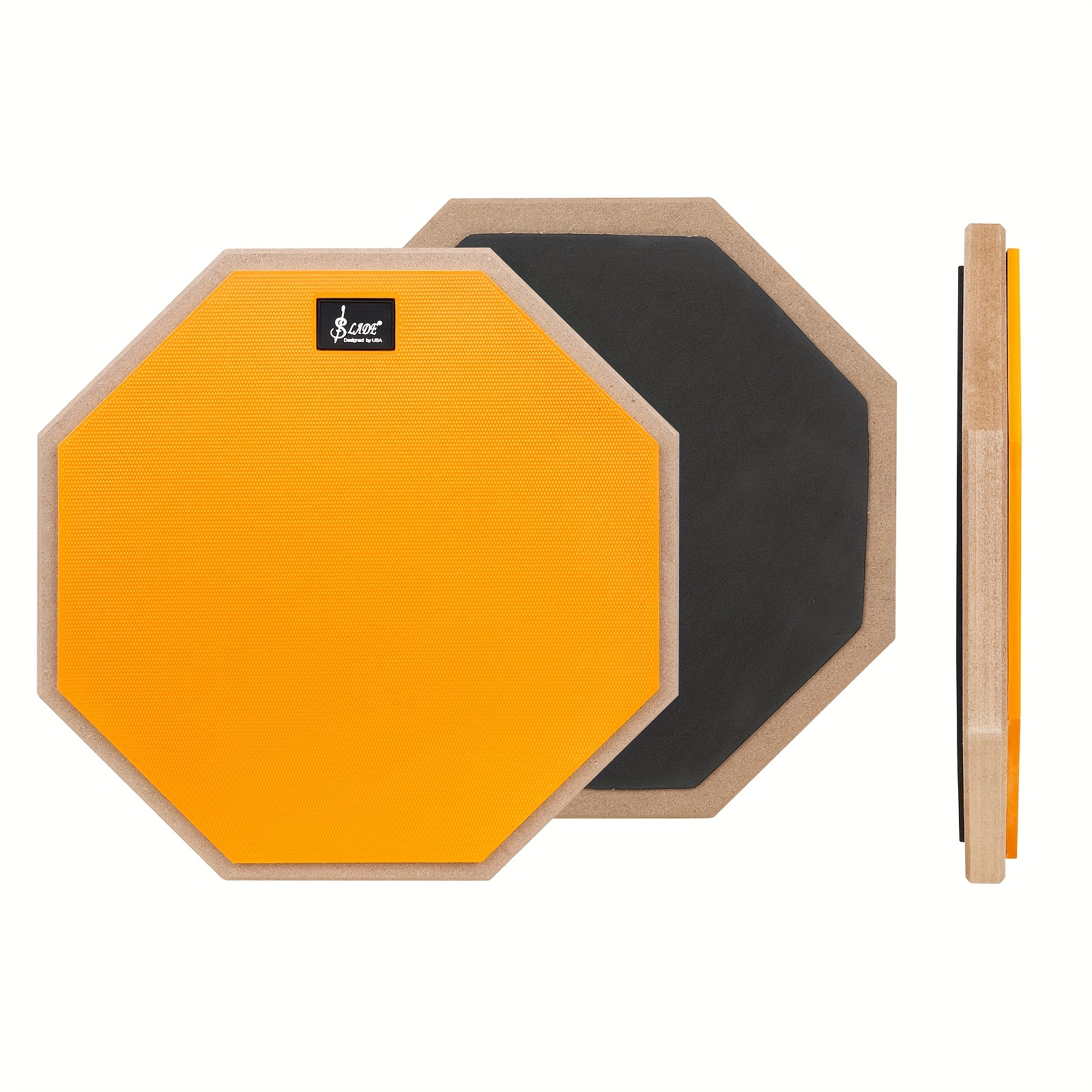 12 inch pure rubber practice drum pad metronome high - Temu
