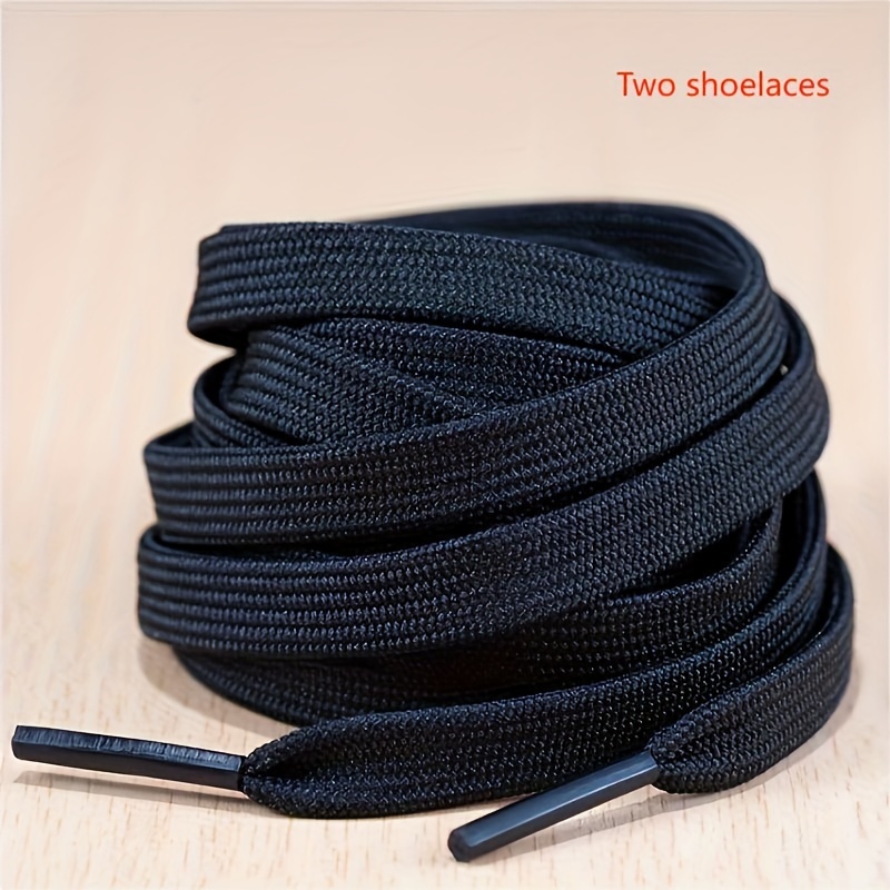 TEMU Black And White Shoelaces Hollow Double Layer Shoe Laces Shoelaces