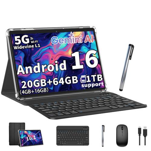 εικόνα αντικειμένου tablet 10 ιντσών, 20gb (4gb+16gb) 64gb rom + 1tb expandable, -core cpu 5g wifi 6, 1280x800 ips display gms, tablet με διπλή κάμερα για γραφείο σπίτι σχολείο, δώρα για την εργατική πρωτομαγιά και το halloween, tablet, pad, tablet, pad