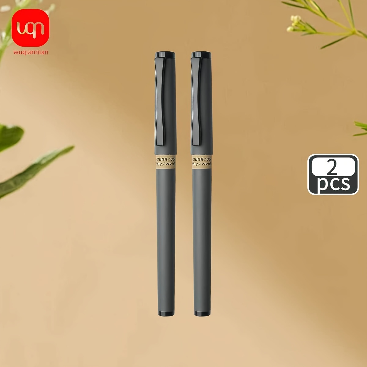2/5pcs Gel Pen Black Neutral Pen With A 0.5mm Tip For Smooth And Non Slip Writing. Water-based Pen For Business Signature. Daily Practice And Educational Use. Back To