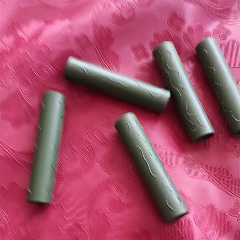 E-shop 12 Robuste Garten Pflanzenstützverbinder aus Kunststoff - 11mm Durchmesser Grüne Texturierte Kletterpflanzen Clips, für Innen- und Außenbereich