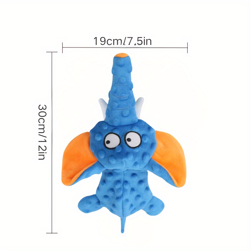 TEMU Durable Squeaky Plush Dog Toy - Bite-, Cleaning