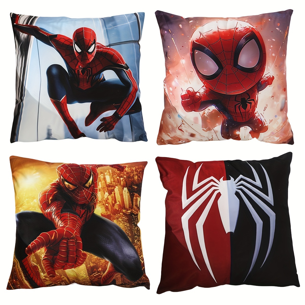 

Disney Spider-man Throw Pillow Cover, 18x18 Inches - Single-sided Print, Zip Closure, Machine Washable, Perfect For Living Room & Bedroom Decor (pillow Not Included)