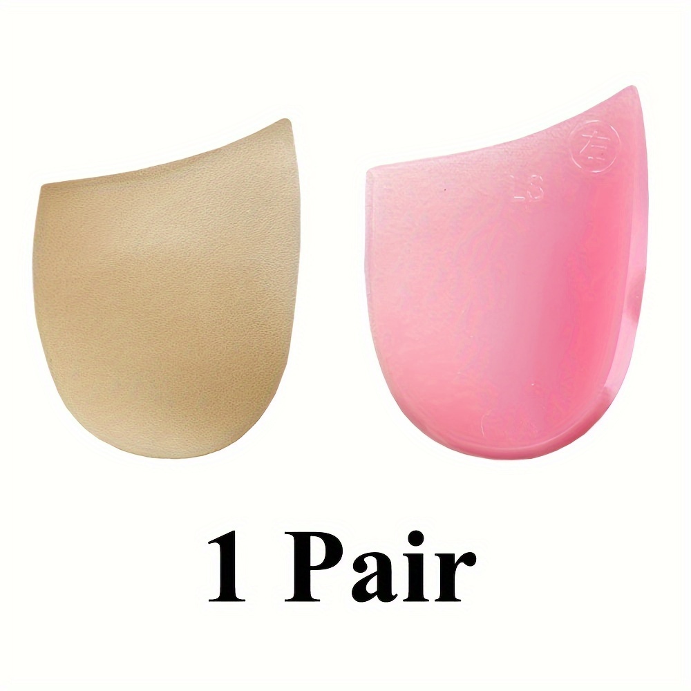 Image of Pink Silicone Heel Insoles Provide Comfortable Cushioning For The Feet, Lightweight Gel Insoles Suitable For Men And Women