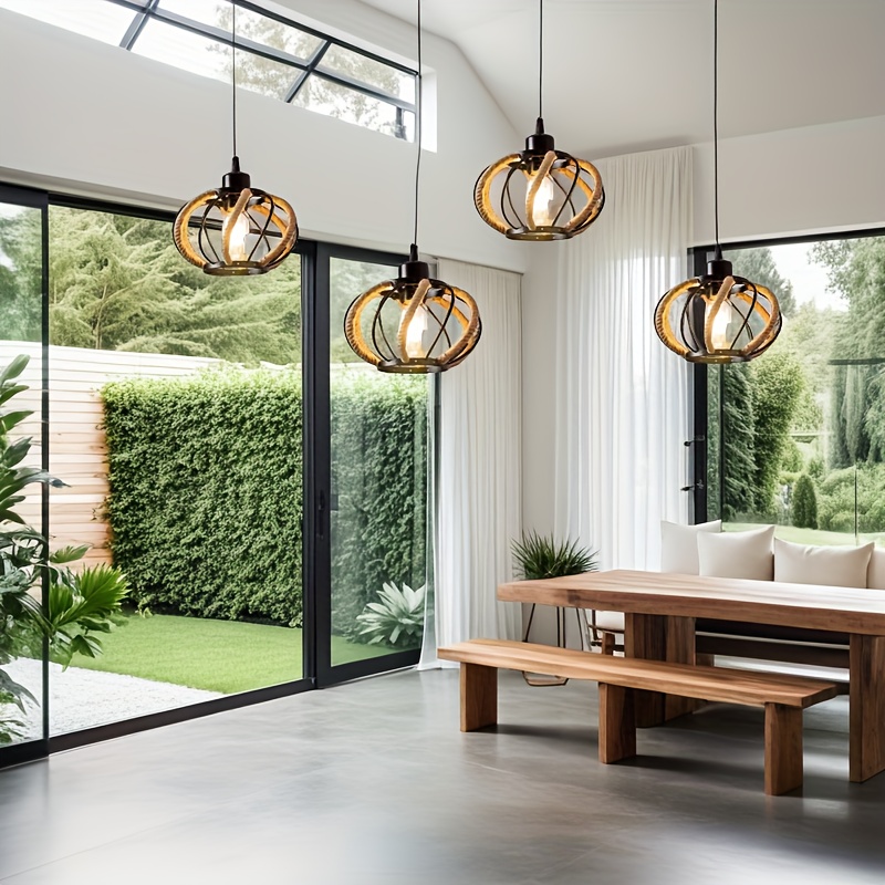 modern industrial chandelier with edison bulbs and rope lace trim warm rustic lighting for home bar or restaurant decor chandeliers for ceiling details 2