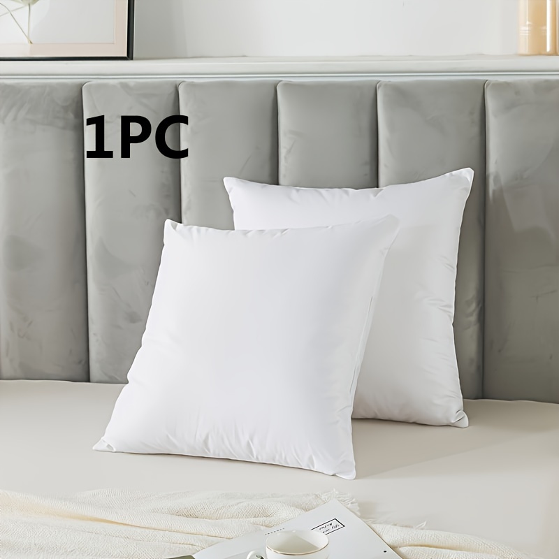 TEMU 1 Large White Throw Pillow Cushion | 65*65cm Or 60*60cm, 25.59*25. Or 23.62*23.62 Inches, Polyester Filling And Cover, Machine Washable, ,