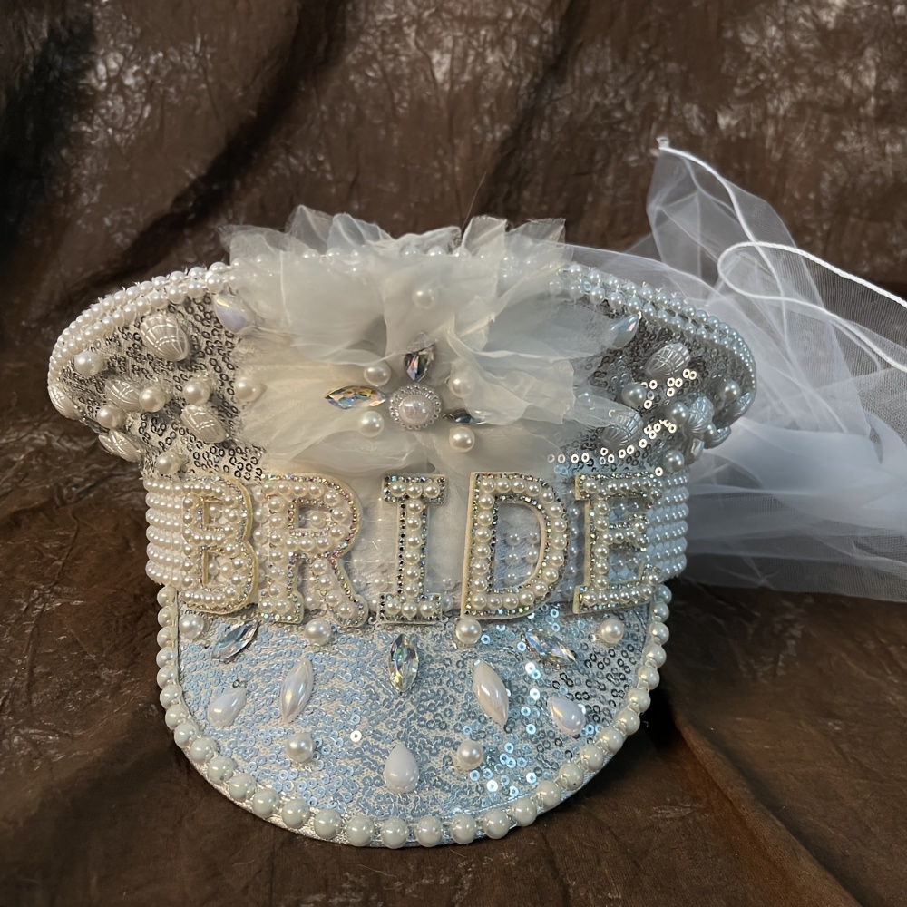 fashion women captain bride hat wedding hat wedding - Temu display picture 1