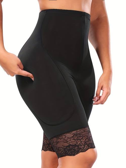 womens removable sponge pad jumpsuit lift hip shaping trousers