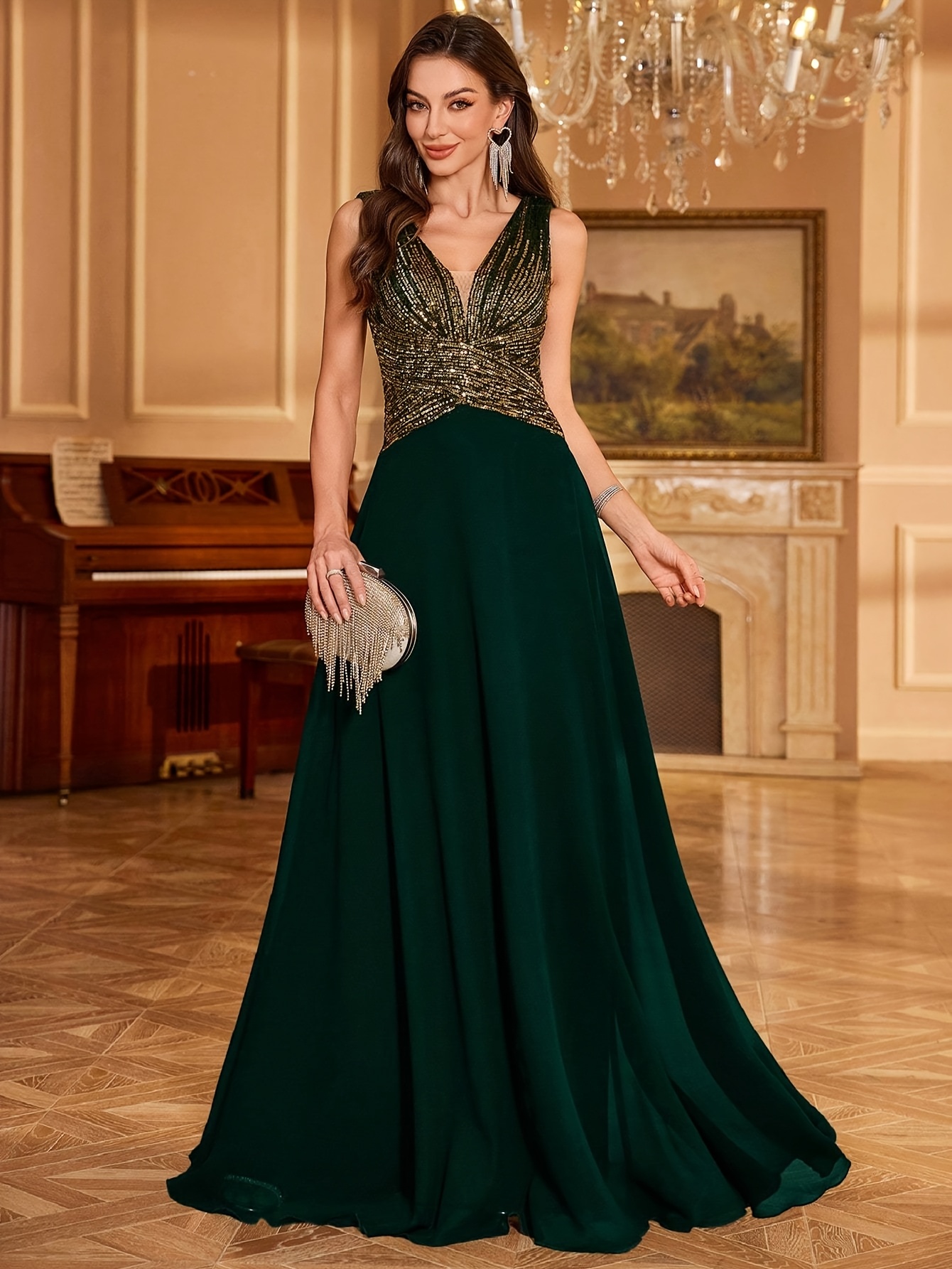 floor length elegant dresses Elegant Halter Short Royal Blue Homecoming Dress – FancyVestido main image 0