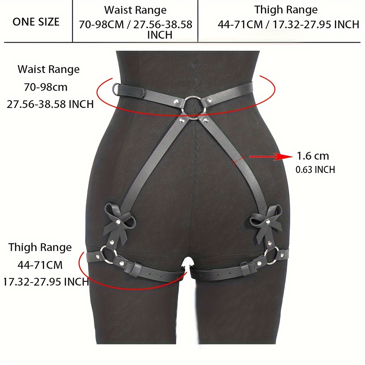 women thigh garter belt daily wear additions punk hip