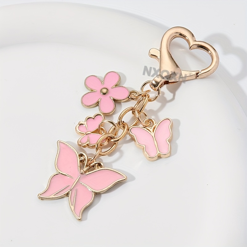 TEMU 1pc Cute Colorful Enamel Keychain Spring Good Gift Handmade Jewelry