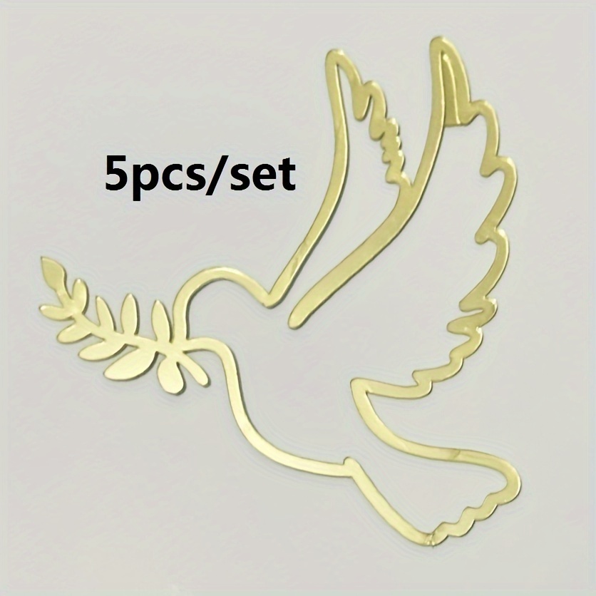 Image of 5pcs Cake Topper Golden Acrylic Baptism Christening Communion Cake Decor, Dessert Table Dress , Cake Decor Supplies, Baking Decor Supplies, Party Decor Supplies