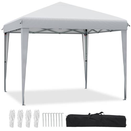 3x3m grey up gazebo foldable outdoor shelter with storage bag for weddings parties camping