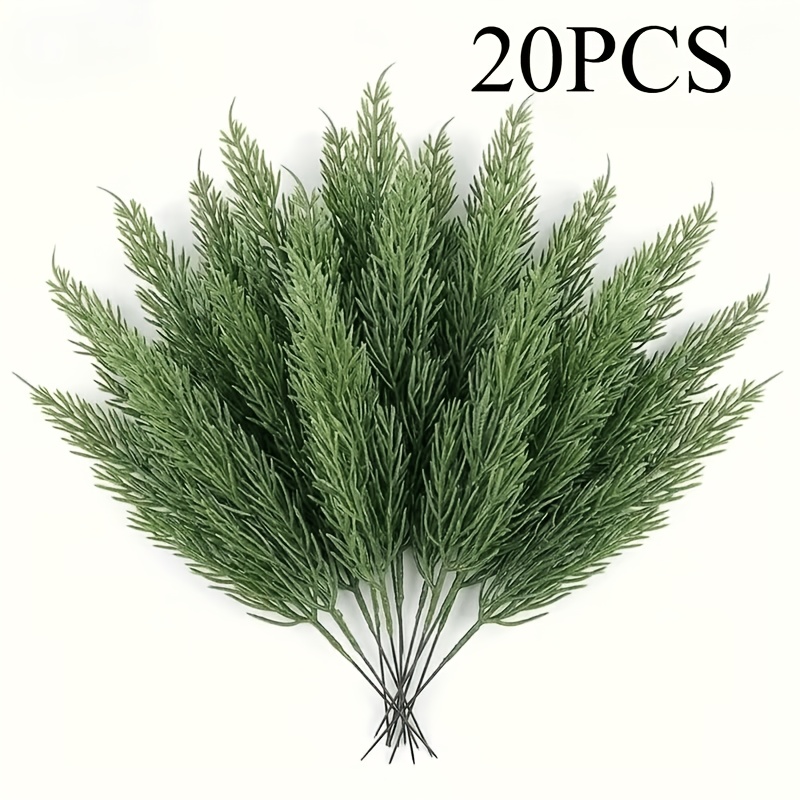 TEMU 20pcs Christmas Artificial Pine And Artificial Home Decoration Used For Winter Christmas Thanksgiving Halloween Home Outdoor Decoration