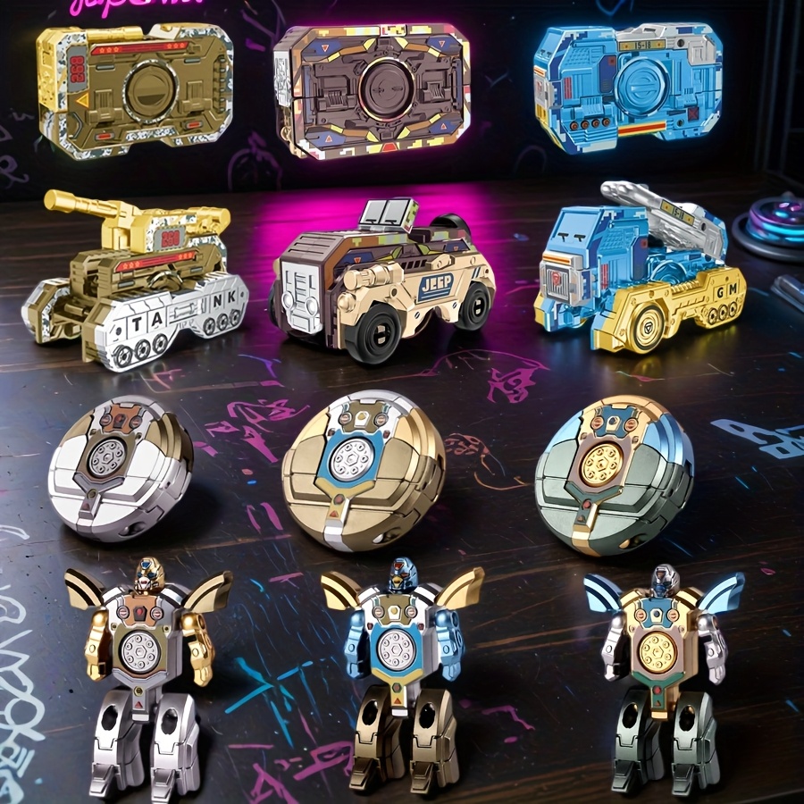 Random Color Transformable Finger Fidget Robot