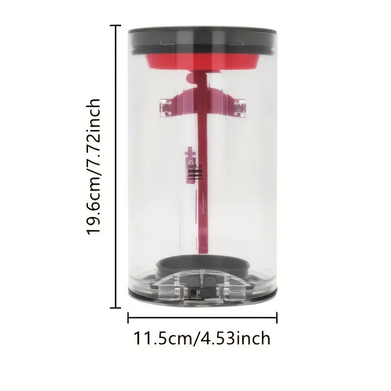 Compatible For V11/v15/sv14/sv15 Dust Container Replacement - Transparent Refillable Dust Bin Assembly, Easy-clean Plastic Housing, For V11/v15/sv14/sv15 Stick &