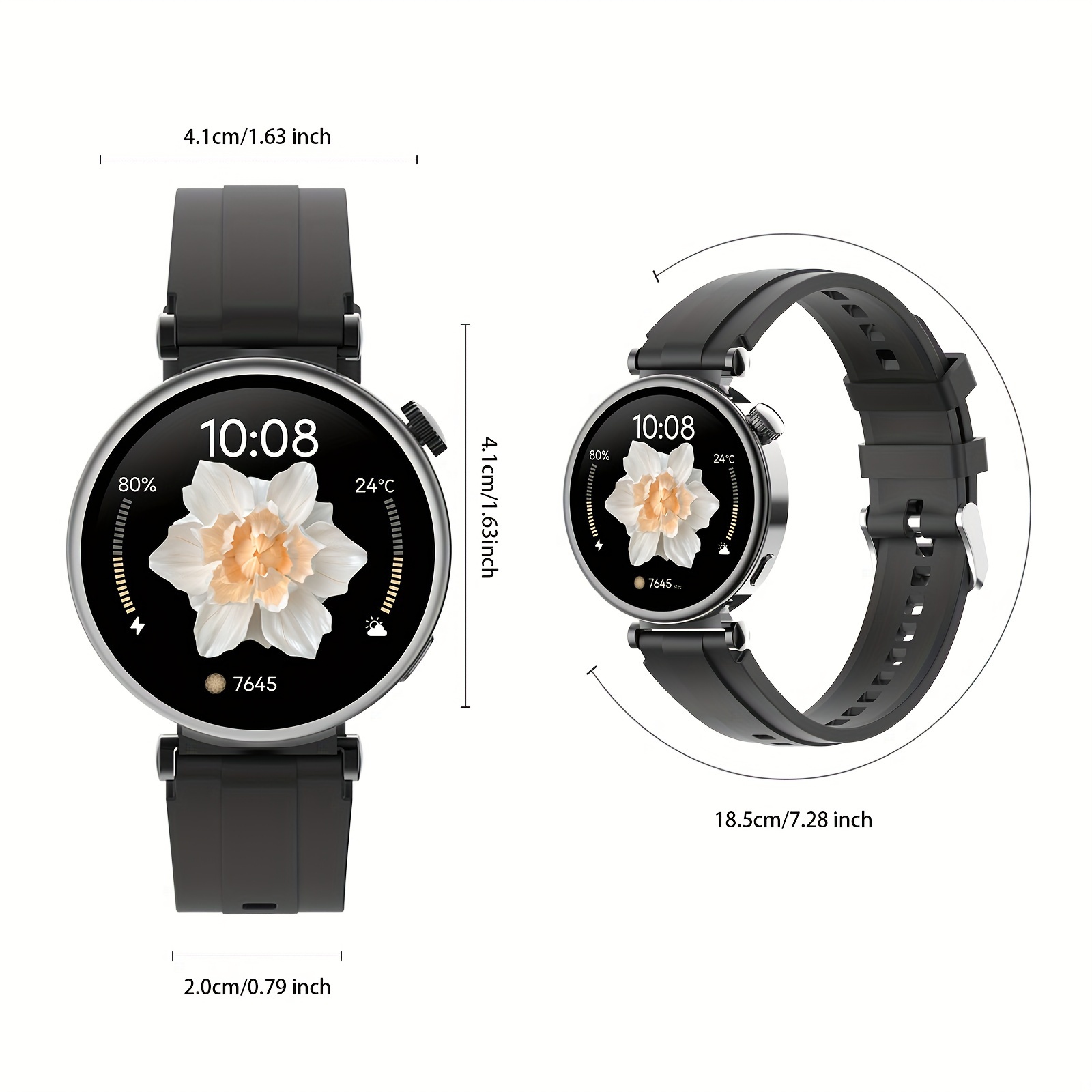 Smartwatch Mujer 2.0'' Impermeable Reloj Inteligente Llamada