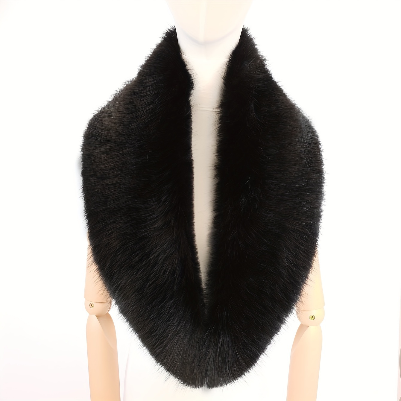 

Elegant Plush Shawl, Soft And Comfortable, Handmade, Fur, Polyester, Solid Color, , Warm, Decorative, Party, Women's Accessories