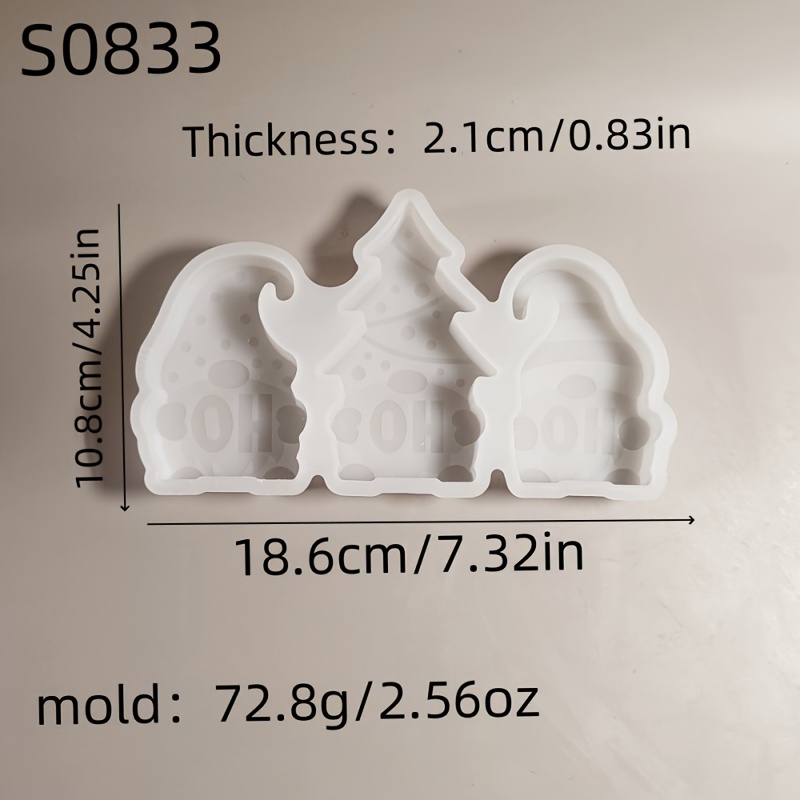 Resin Silicone Mold Christmas Laughing 3d Ornament Silicone Mold Candle Silicone Mold Plaster Ornament Silicone Mold Home Decor Epoxy Resin Mold S0833