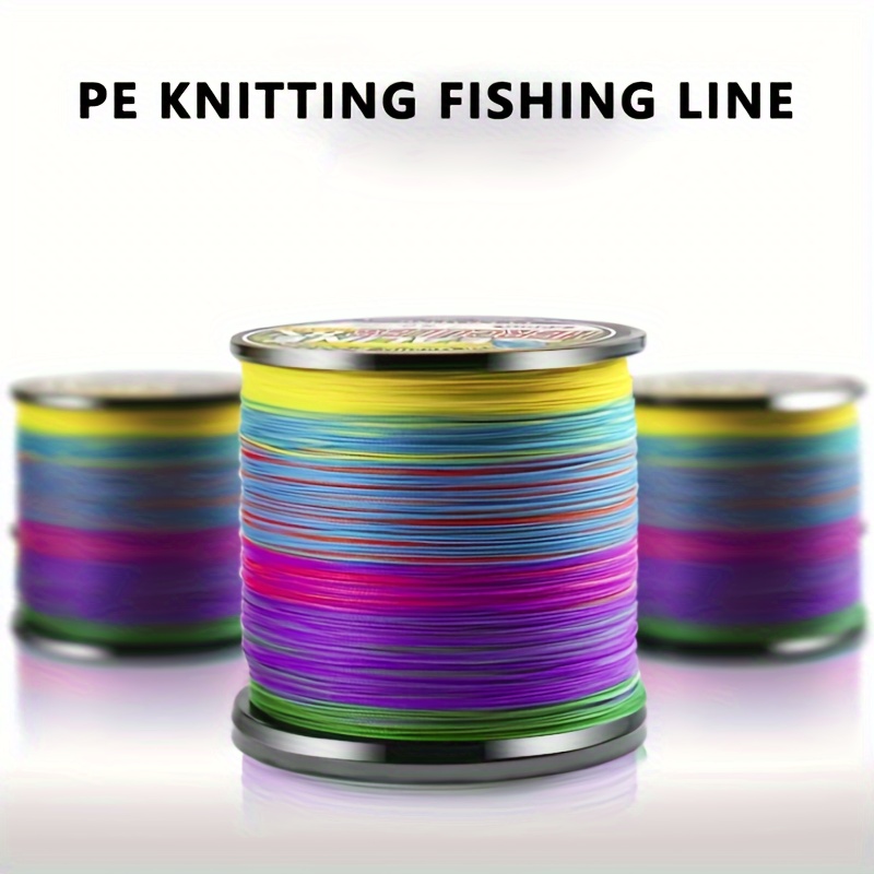 Hi vis Rainbow Braided Fishing Line Abrasion Resistant No - Temu