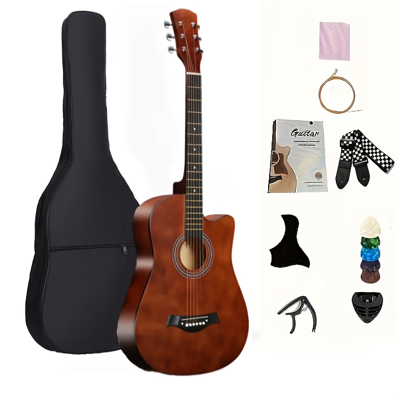 38 Inch Matte Acoustic Guitar - Suitable For Beginners And Adults,... product image 3