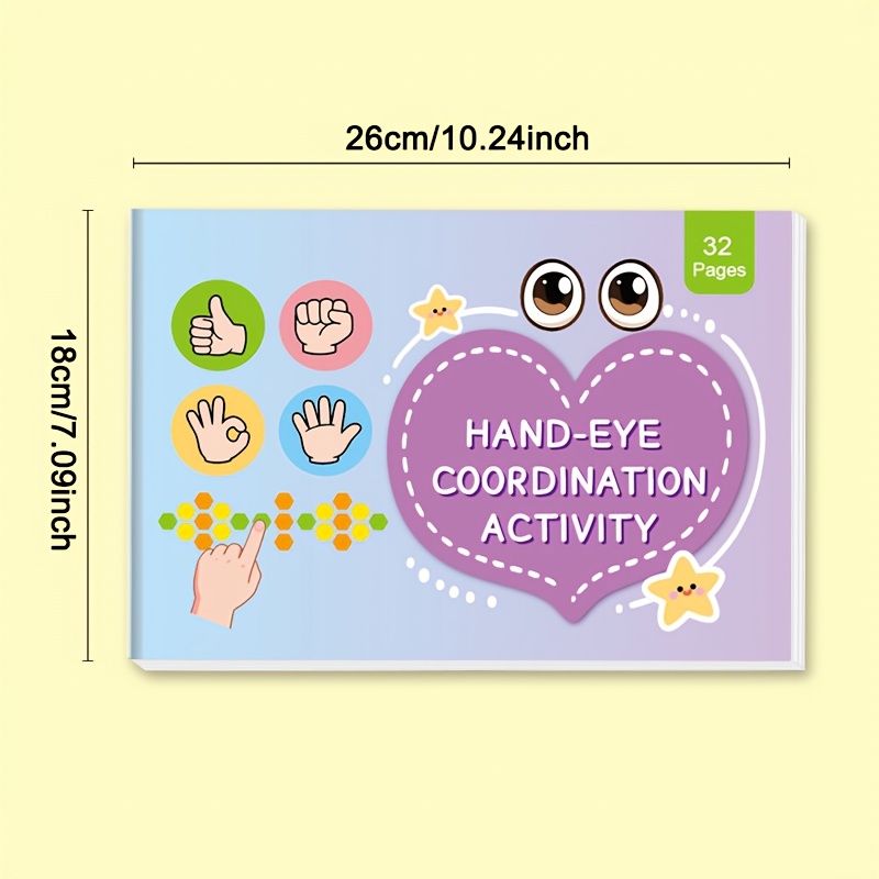 Image of Workbook For Kids Attention Development Activities | Hand-eye Coordination, Focus And Reaction Exercises Of Motor Skills Through Games, Fine Motor Skills Activities, Thinking Games