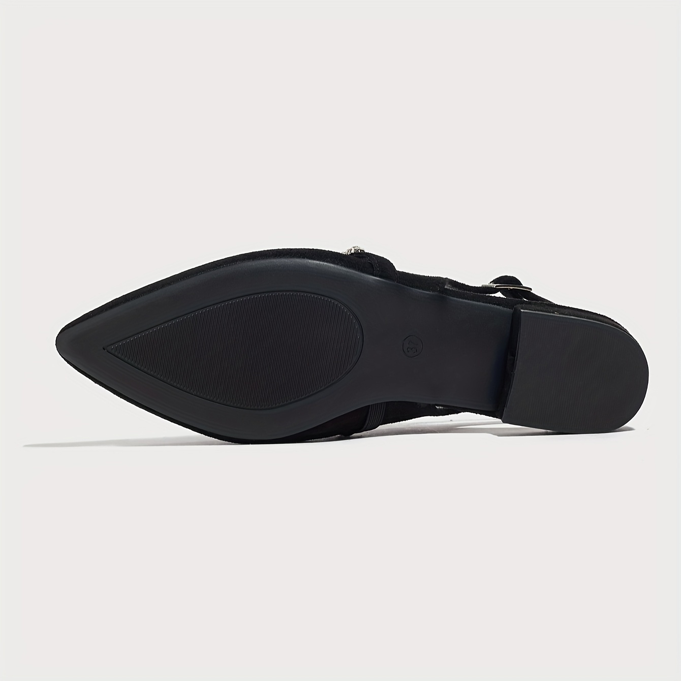 Stylish Black Mary Jane Shoes with Low Heels And Sparkling Diamond Decorations, Suitable for Business, Casual, Outdoor, And Versatile Lightweight Wear., Women Shoes