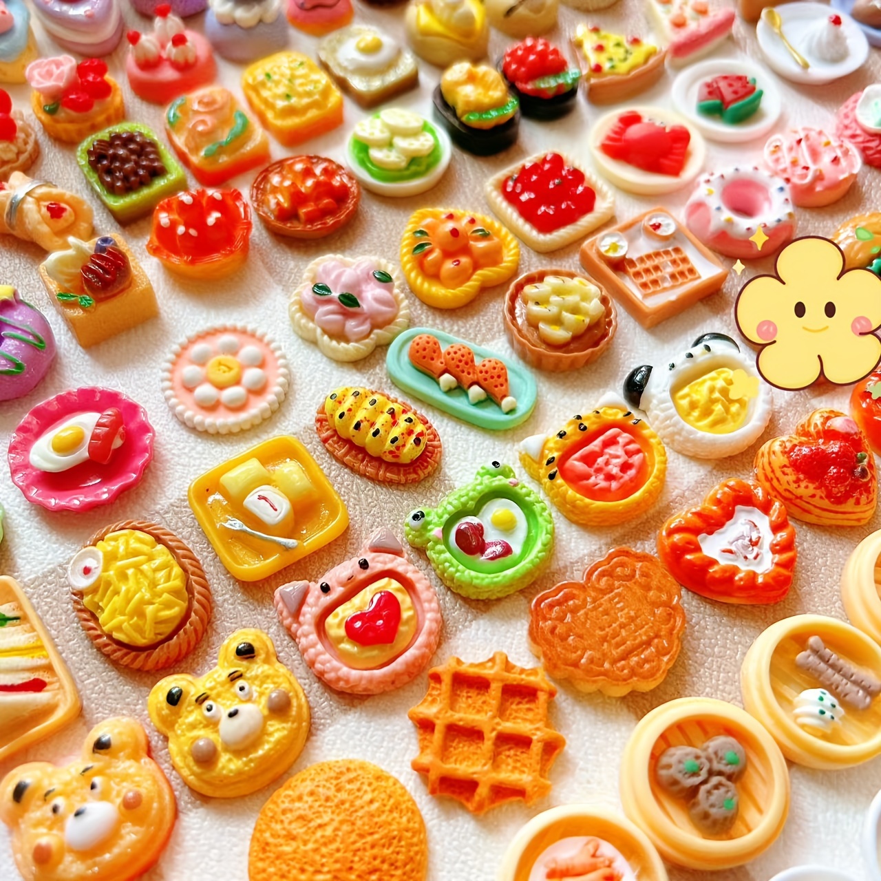Handmade Miniature Toy Diy Mini Food Mixed Resin Accessories - Temu